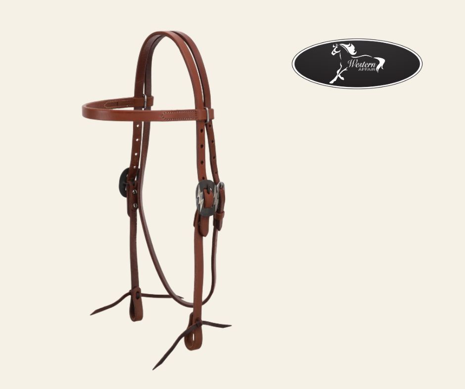 Lightning Strike Buckle Browband Headstall