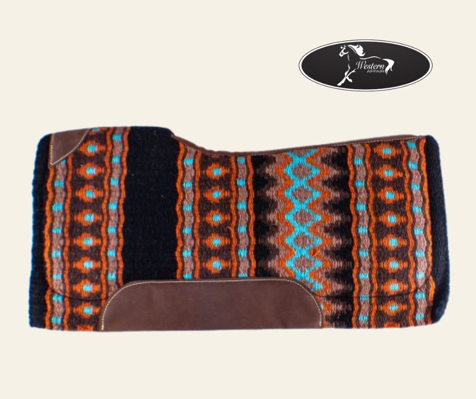 Turquoise, Orange &amp; Black Memory Felt Bottom Pad
