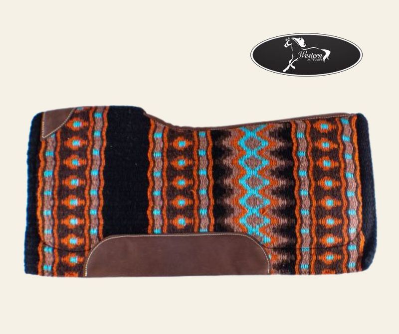 Turquoise, Orange &amp; Black Memory Felt Bottom Pad