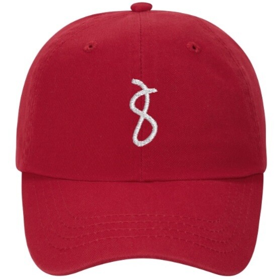 8 Dad Hat - Unstructured Red