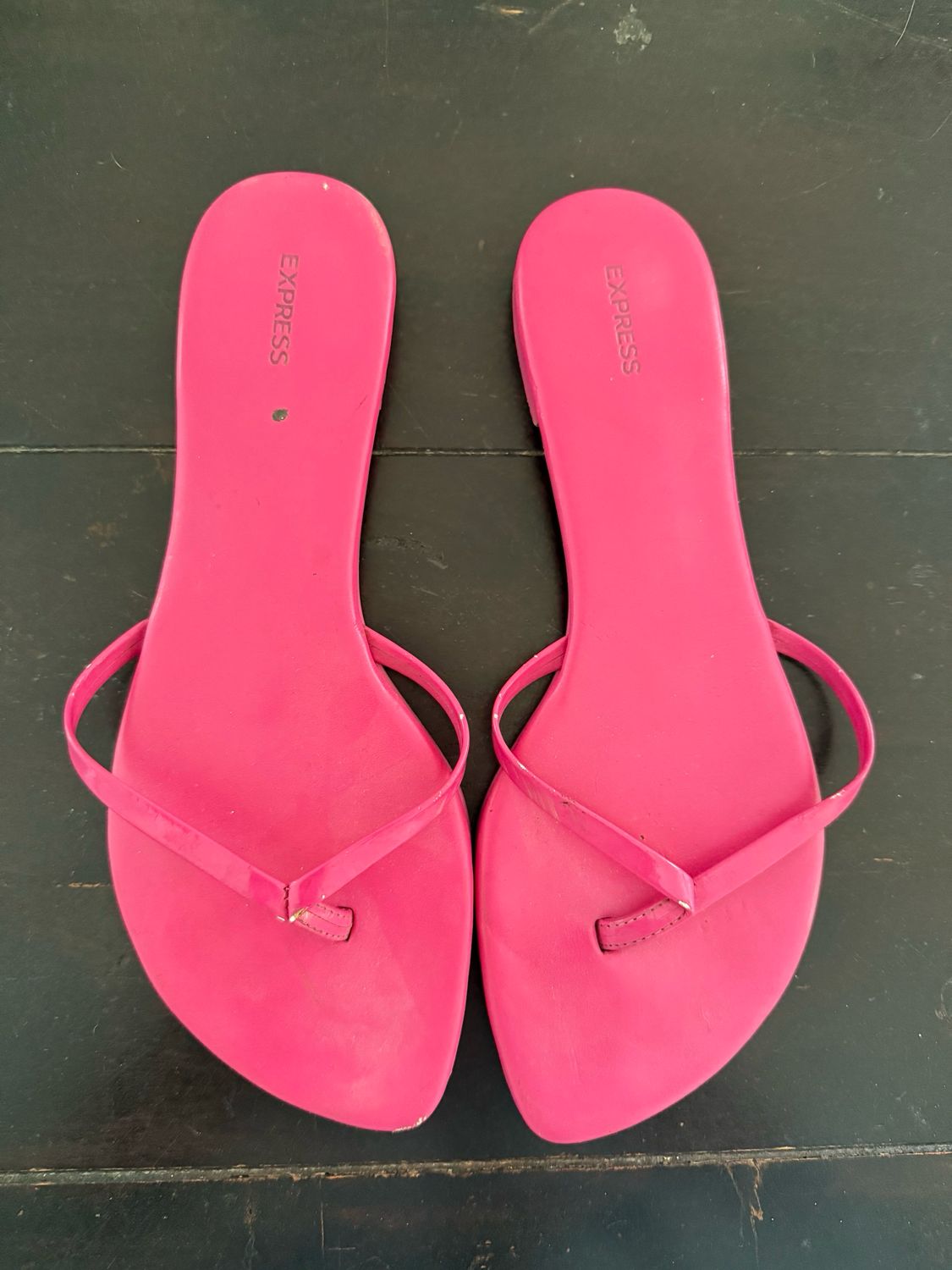 Hot Pink Flip Flops - Size 8