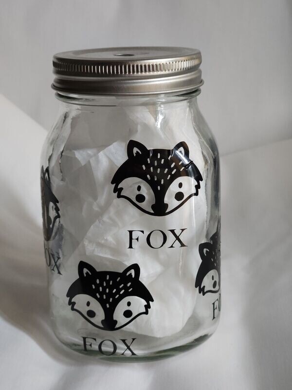Fox Mason Jar