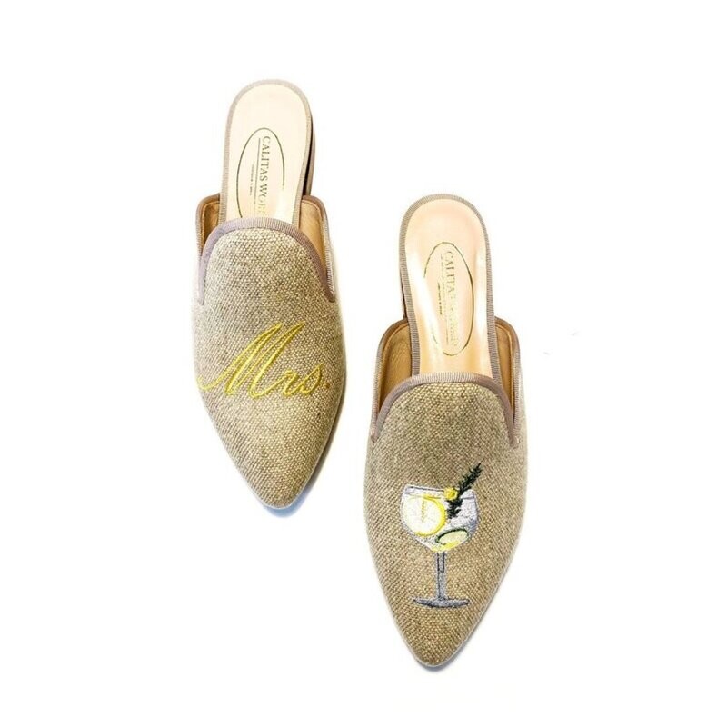 MULES LINO NATURAL, MRS. GINTONIC