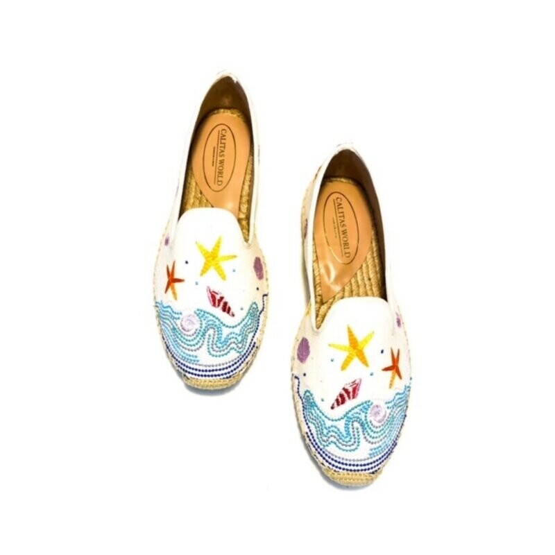 ESPADRILLES BLANCO ROTO P4ACO, PLAYA