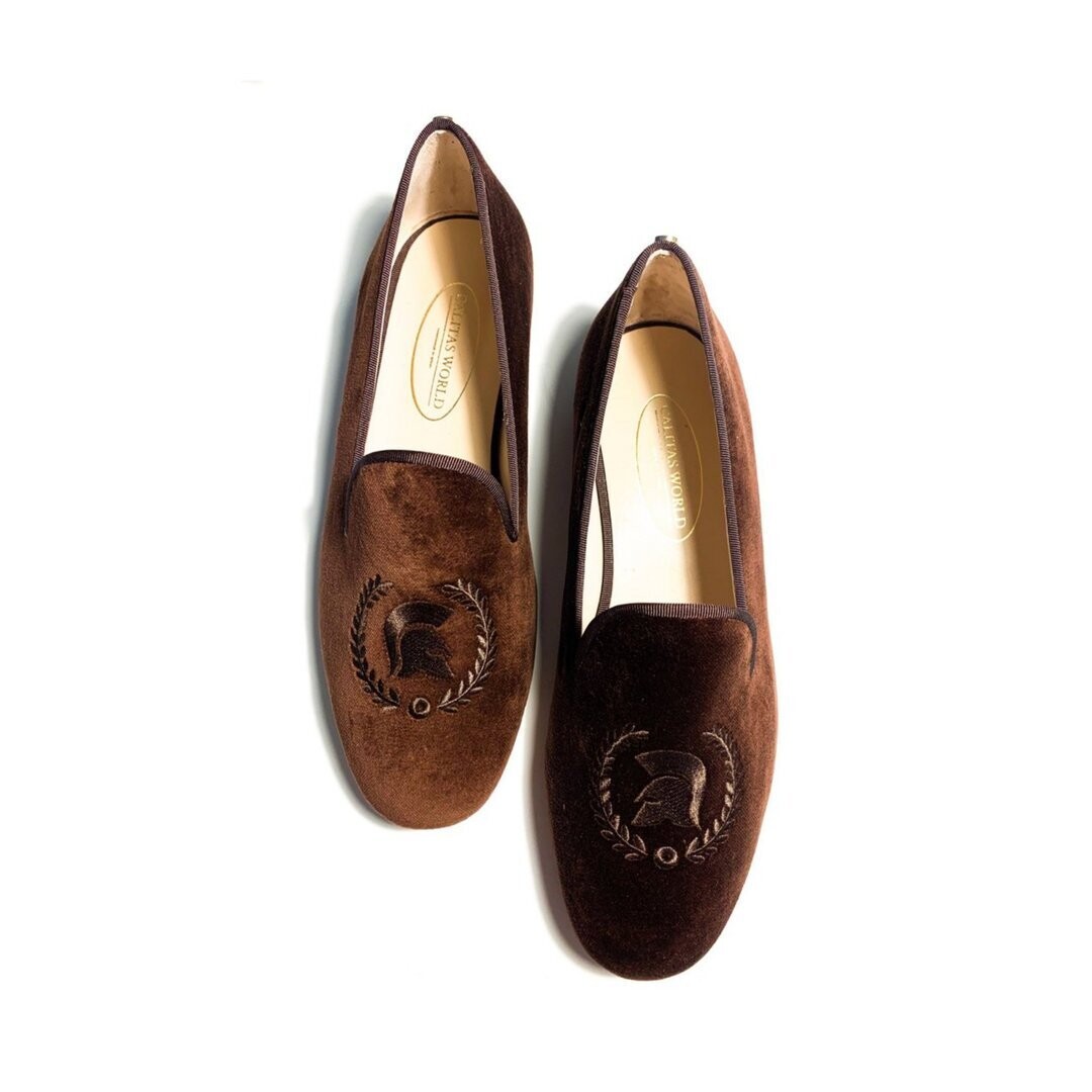 LOAFERS HOMBRE TERCIOPELO MARRÓN CHOCOLATE 16TX, SPARTAN