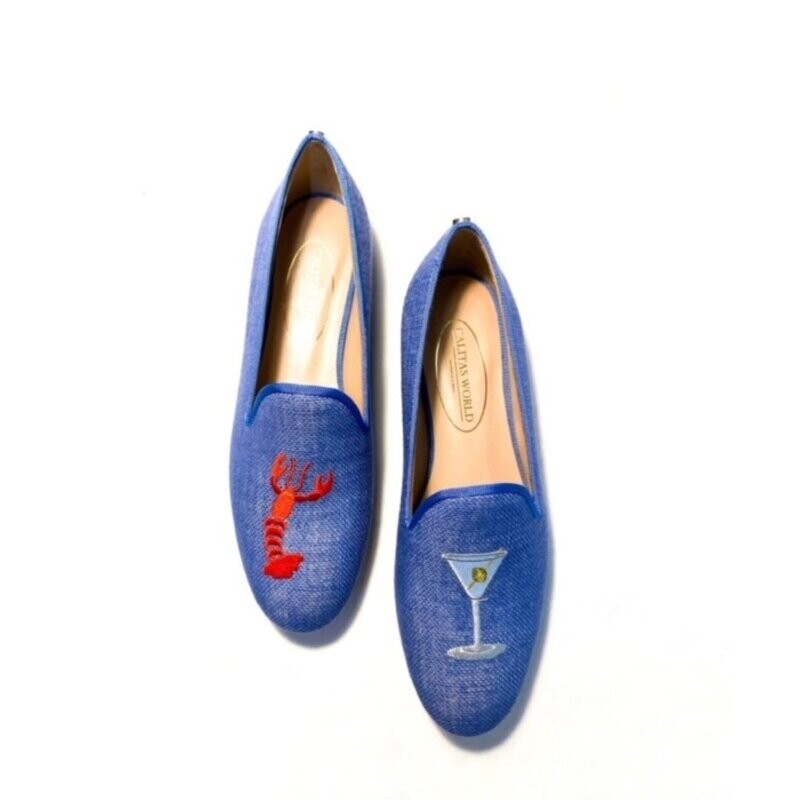 LOAFERS LINO AZULINO CM, LOBSTER AND MARTINI