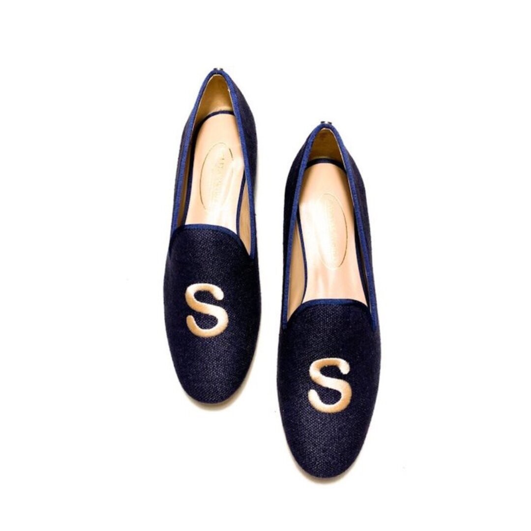 LOAFERS LINO AZUL MARINO CO R22, MONOGRAMA BOLD BEIGE