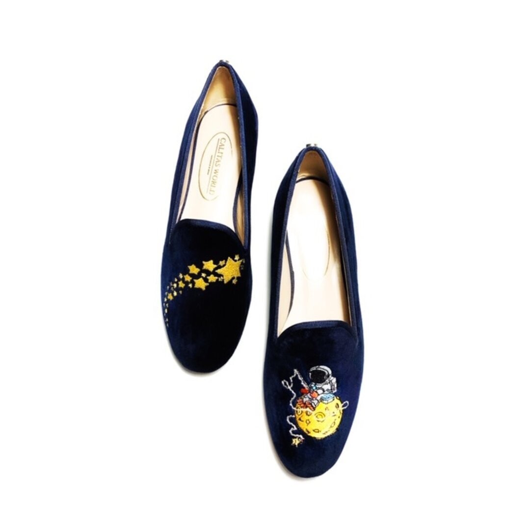 LOAFERS TERCIOPELO AZUL MARINO 50TX, PESCADOR DE ESTRELLAS