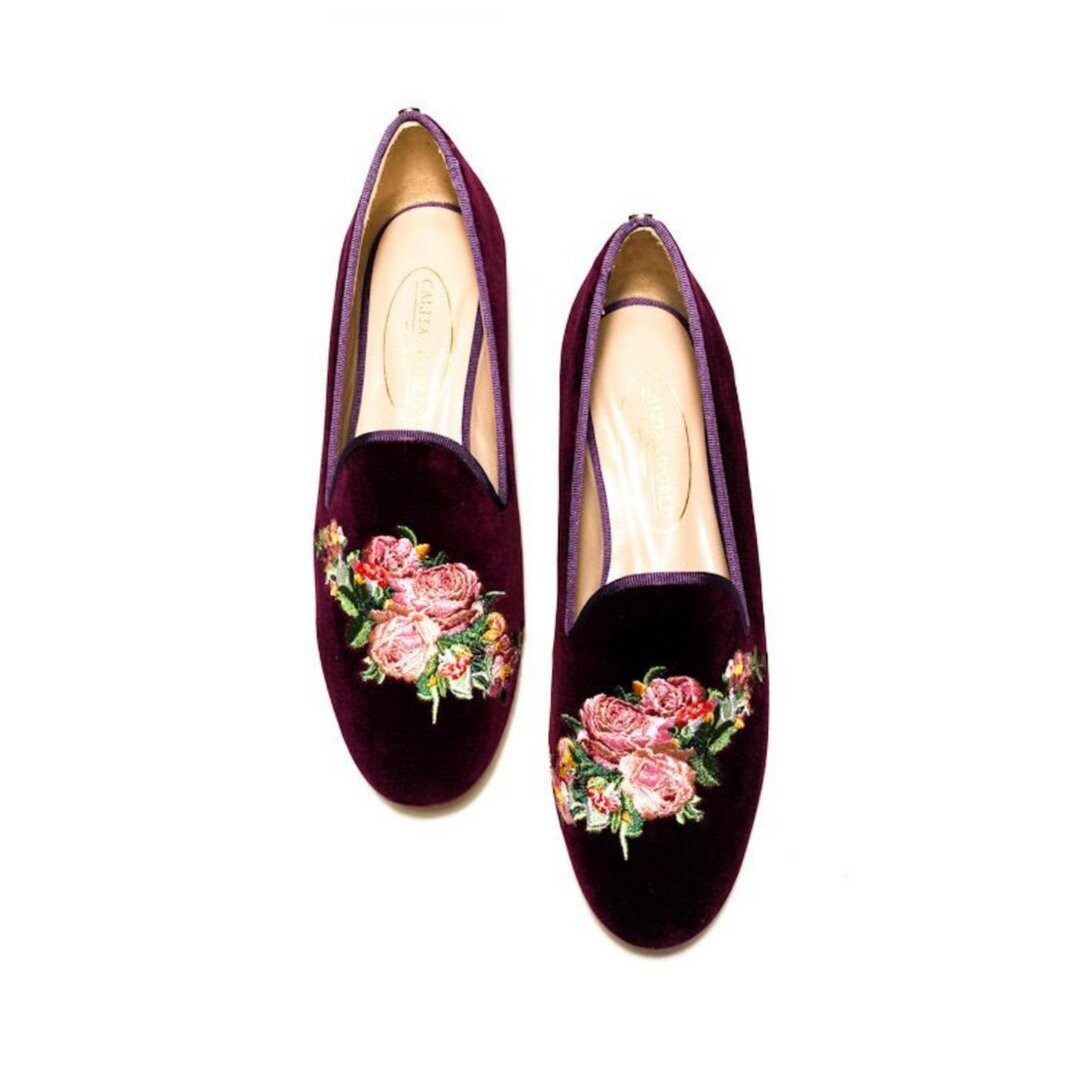 LOAFERS TERCIOPELO VINO TX R53, PINK ROSES