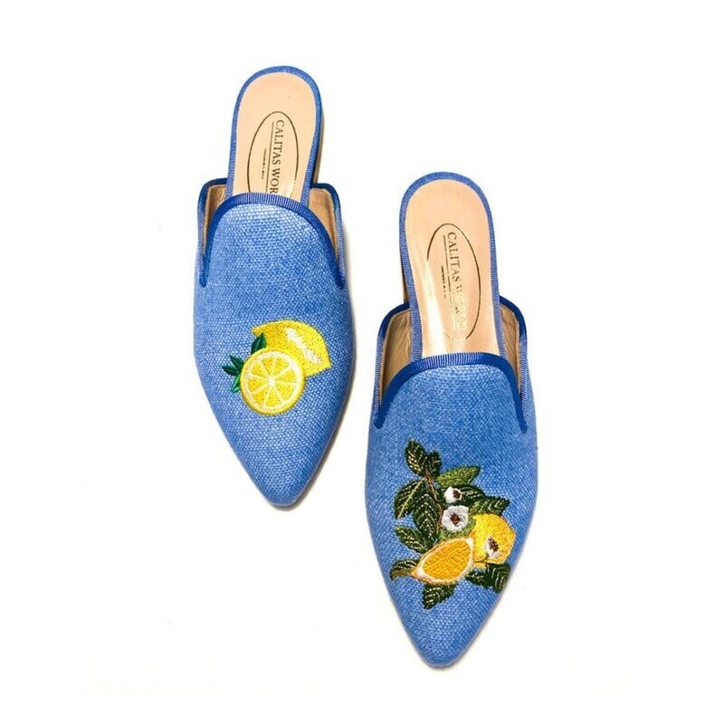 MULES LINO AZUL 22ACO, LEMON TREE