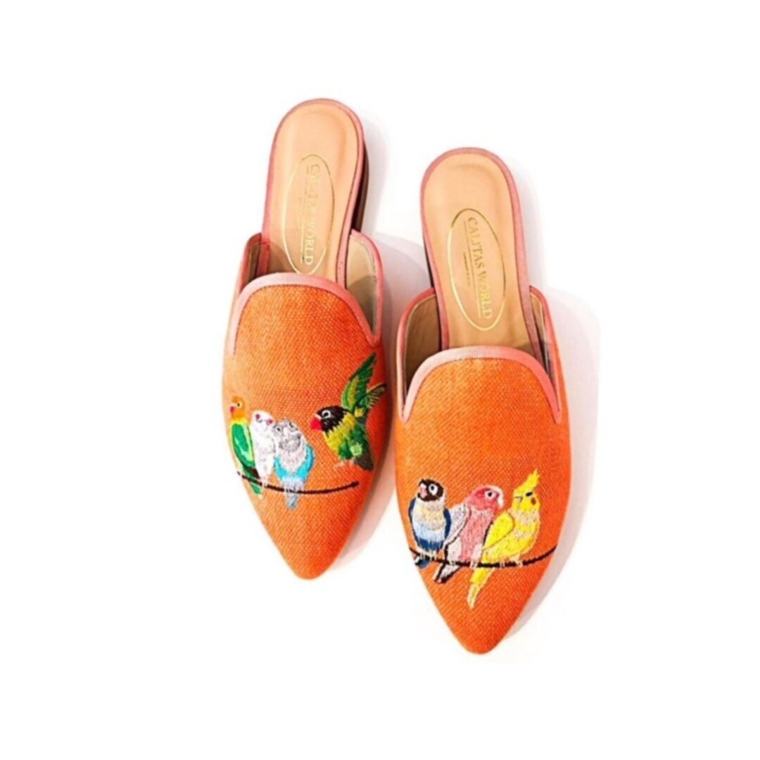 MULES LINO NARANJA 719PO, PAJARITOS