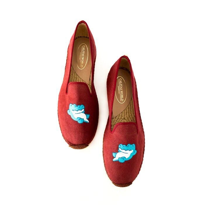 ESPADRILLES HOMBRE, BURDEOS 38A, ALLIGATOR
