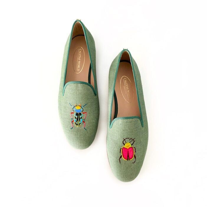 LOAFERS HOMBRE LINO VERDE OLIVO 603TX, BEETLES