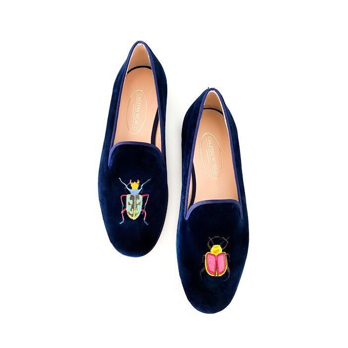 LOAFERS HOMBRE TERCIOPELO AZUL MARINO 9CO R22, BEETLES