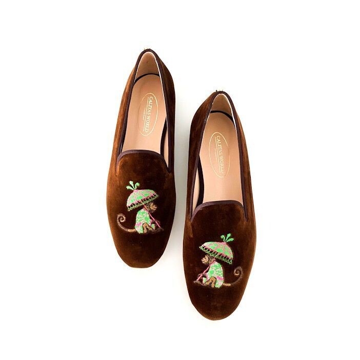 LOAFERS HOMBRE TERCIOPELO MARRÓN 16TX, MONO CON PARAGUAS