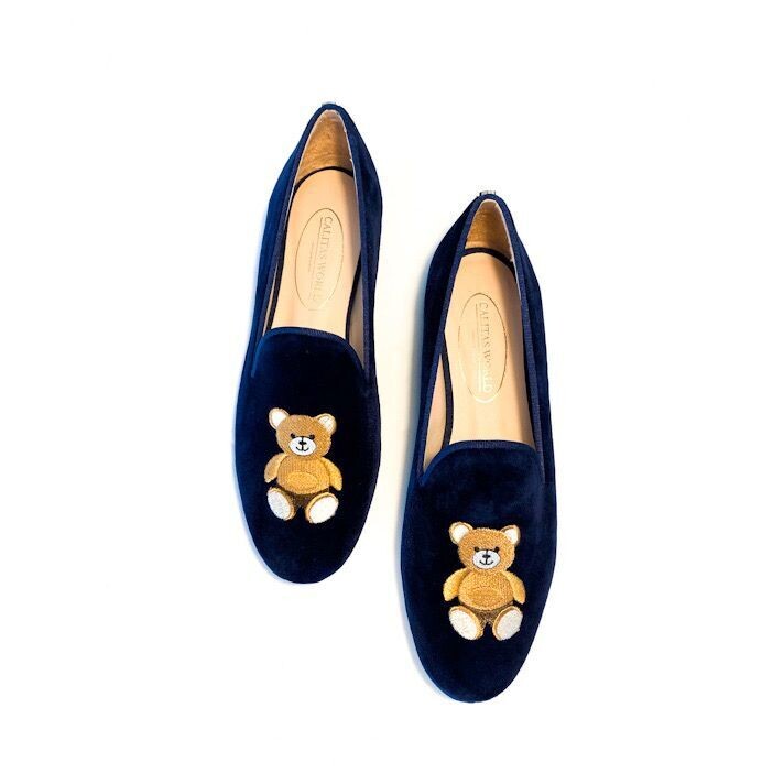 LOAFERS TERCIOPELO AZUL MARINO 9C0 R22, TEDDY BEAR TWINS