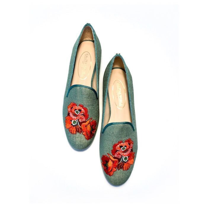 LOAFERS LINO VERDE OLIVO 603TX, POPPY