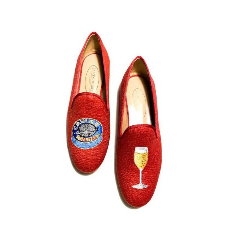 LOAFERS LINO ROJO 14ACO, CAVIAR AND CHAMPAGNE