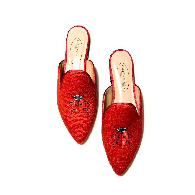 MULES LINO ROJO 14ACO, MARIQUITAS ROJAS
