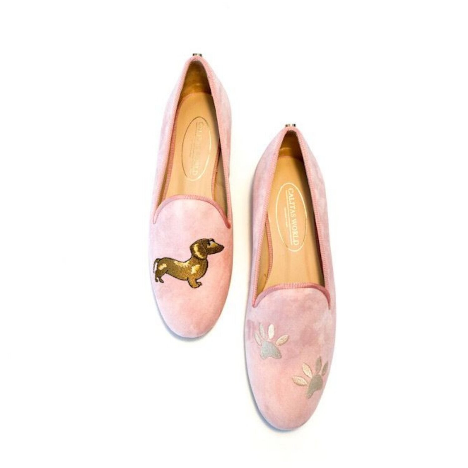 LOAFERS ANTE ROSA, TECKELL Y HUELLAS