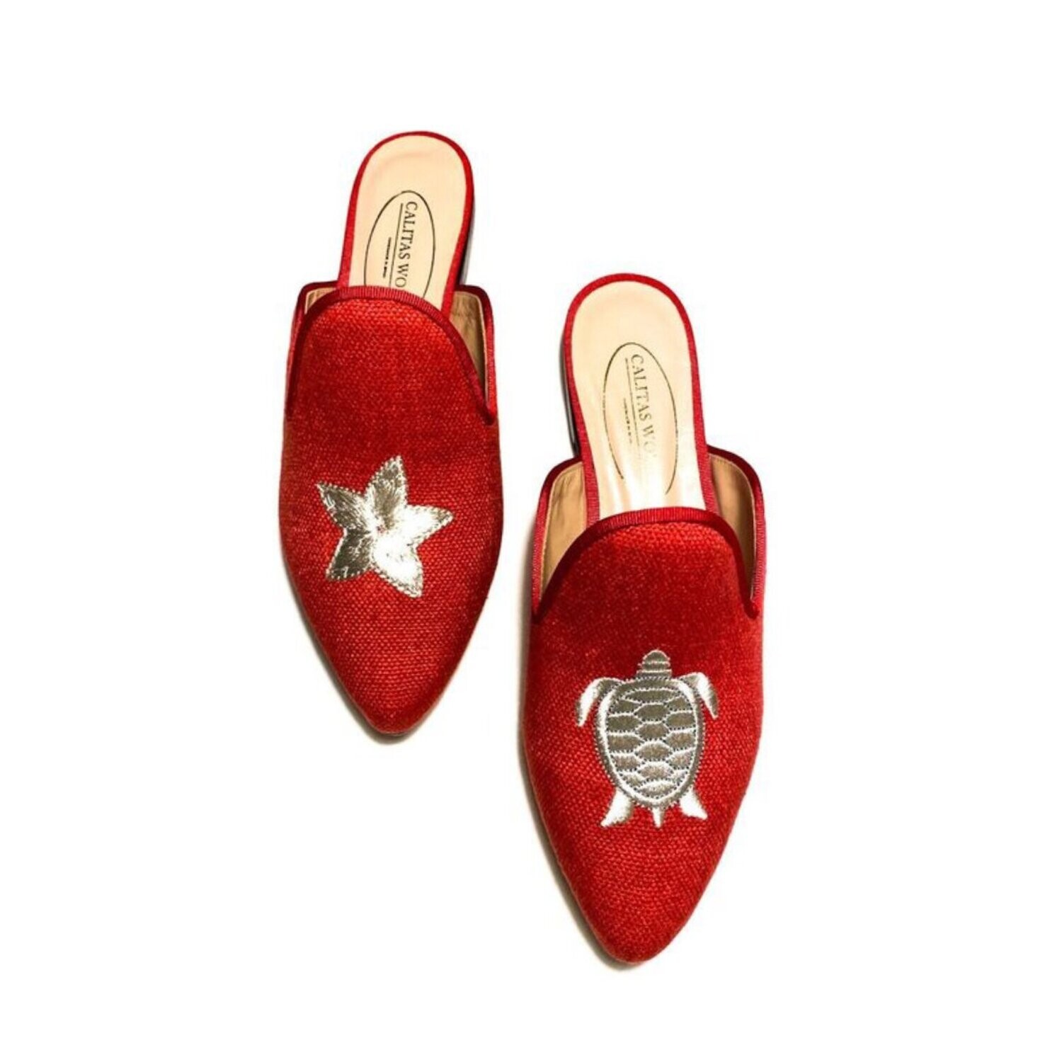 MULES LINO ROJO 14ACO, ESTRELLA DE MAR Y TORTUGA
