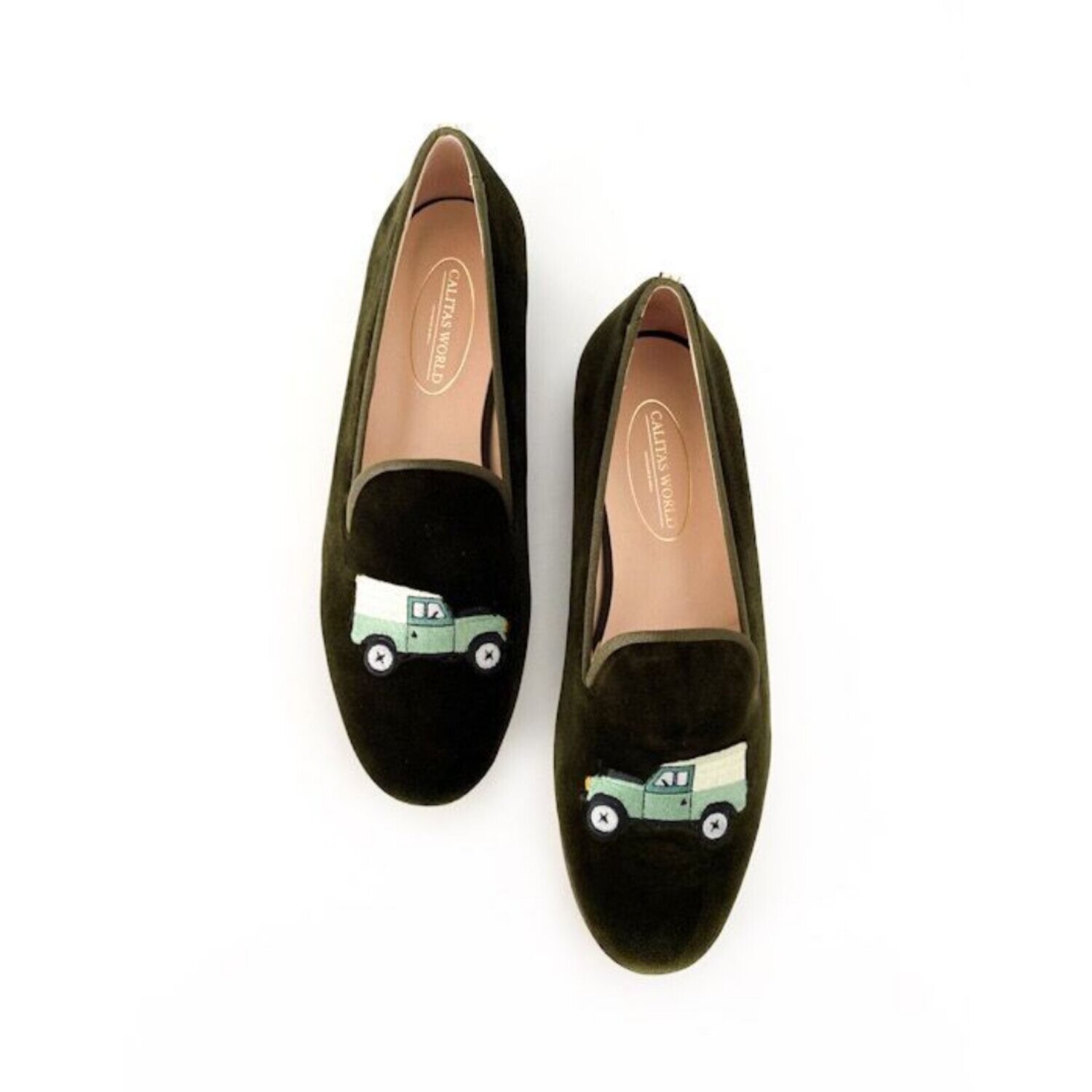 ​LOAFERS HOMBRE TERCIOPELO VERDE 8CO, DEFEND-ER