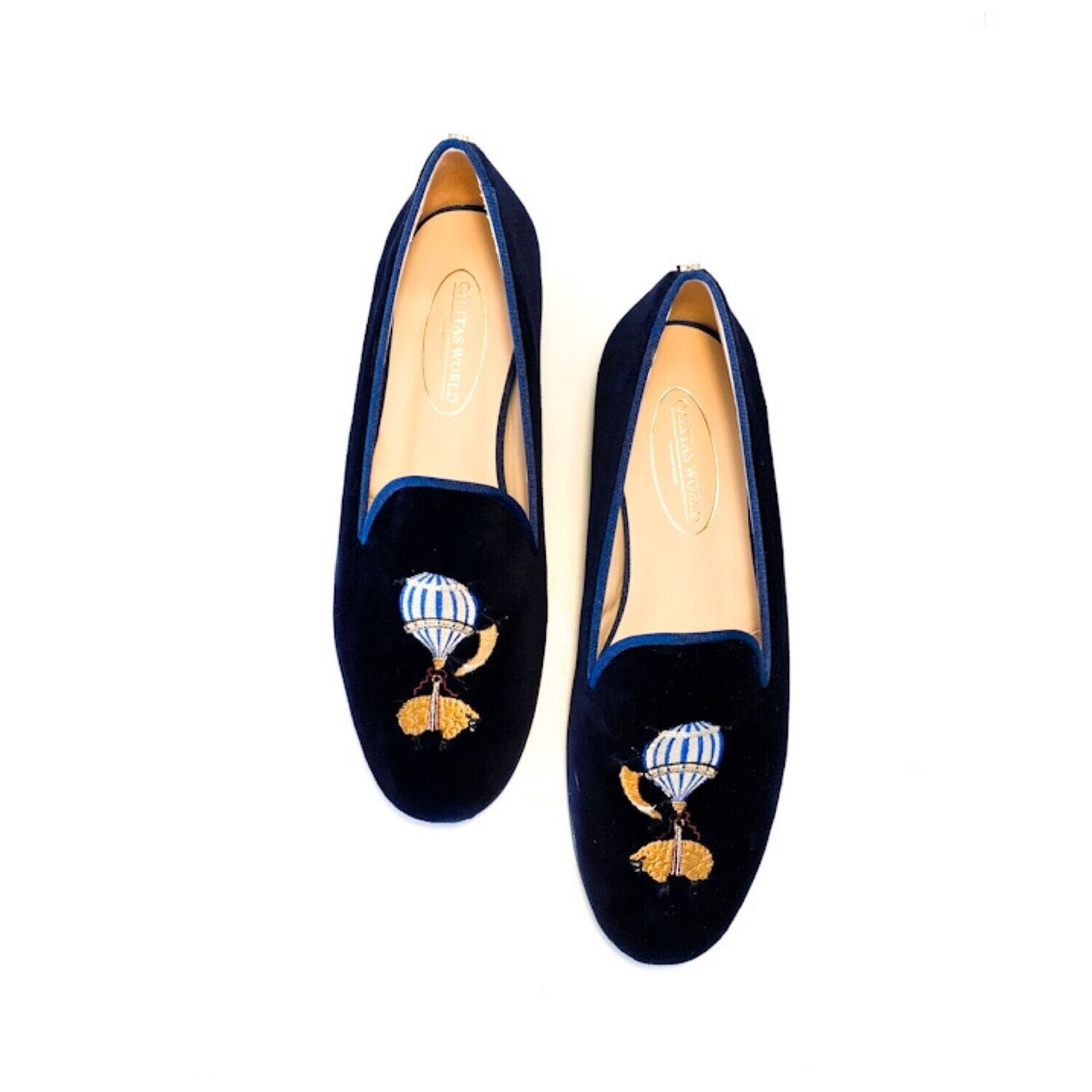 ​LOAFERS HOMBRE TERCIOPELO AZUL MARINO 9CO  R22, BALLOON FLEECE