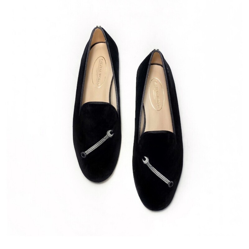 LOAFERS HOMBRE TERCIOPELO NEGRO, WRENCH