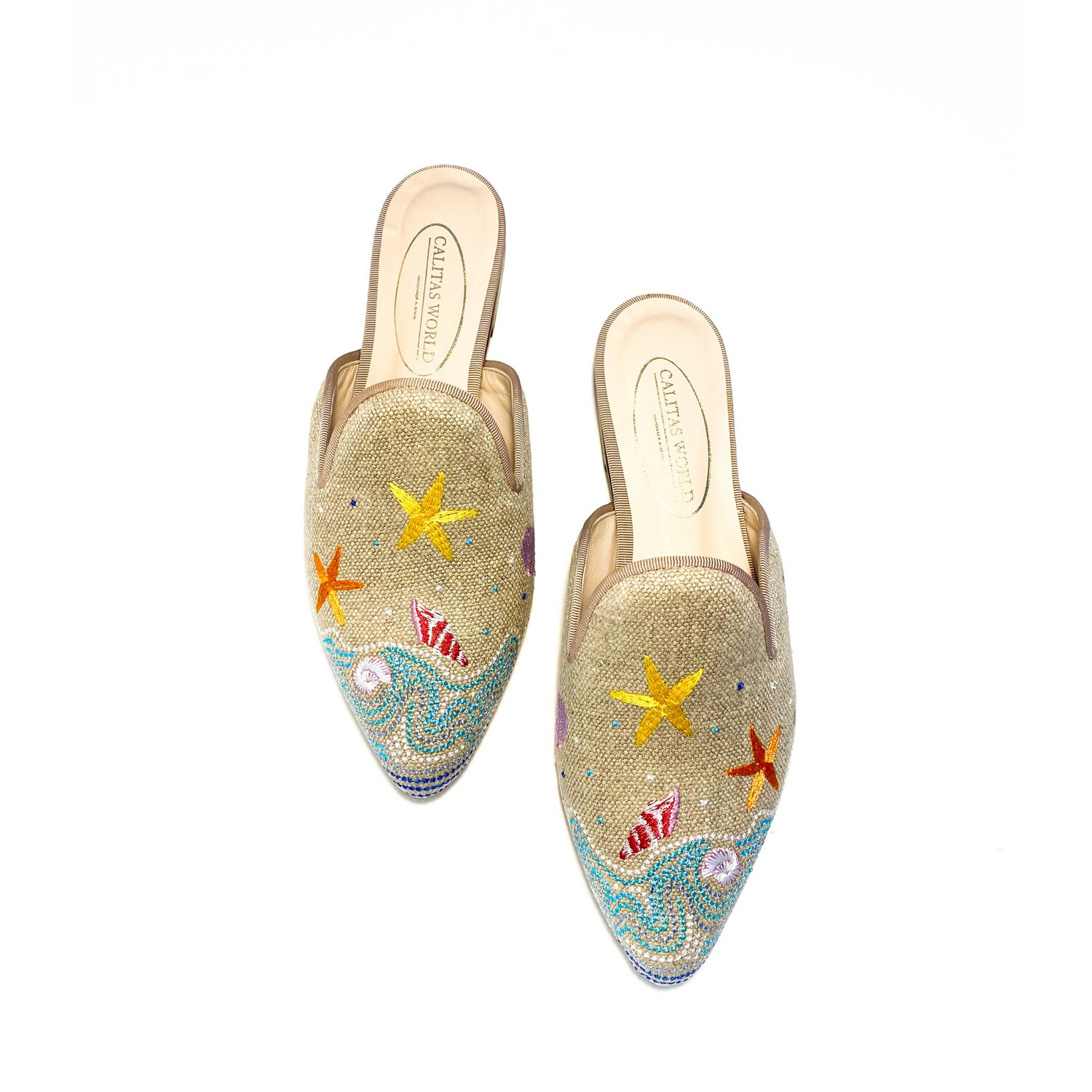 MULES LINO NATURAL, PLAYA