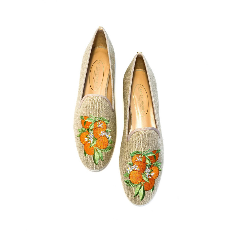 LOAFERS LINO NATURAL, NARANJAS