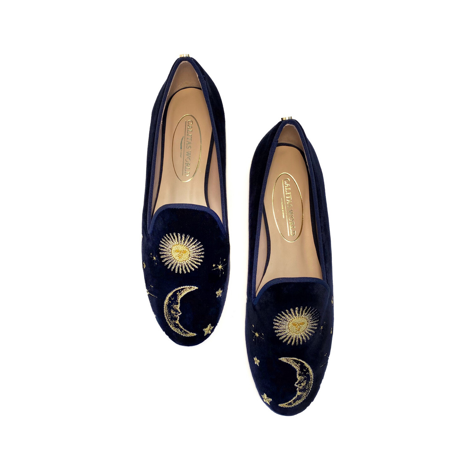 LOAFERS TERCIOPELO AZUL MARINO 09CO UNIVERSO CALITA