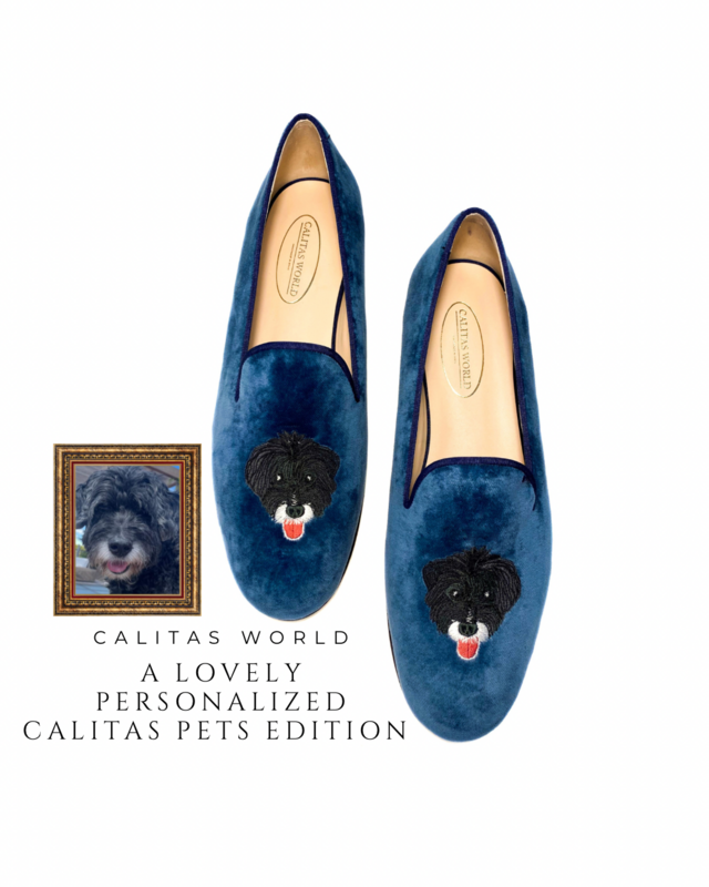 PERSONALIZED MEN CALITAS PET ON BOTH FEET.