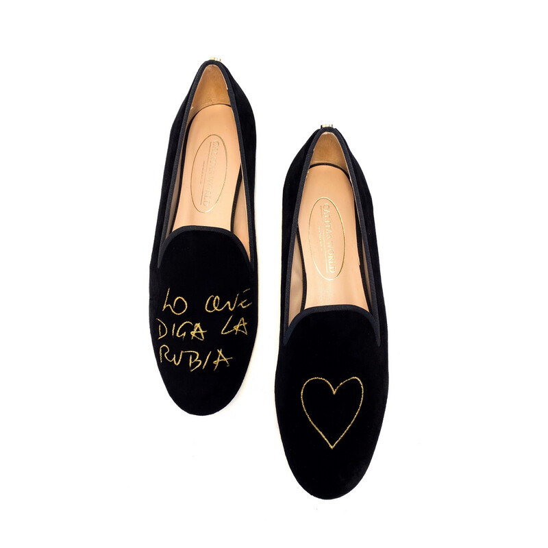 ​LOAFERS TERCIOPELO NEGRO, LO QUE DIGA LA RUBIA
