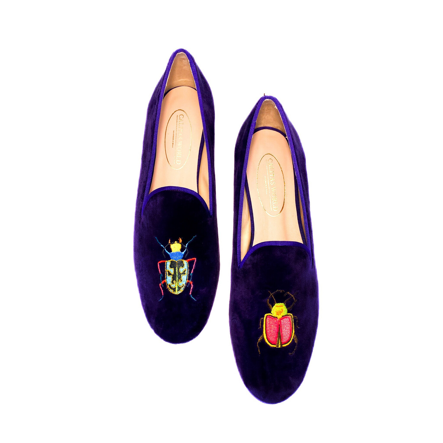 LOAFERS TERCIOPELO MORADO, BEETLES