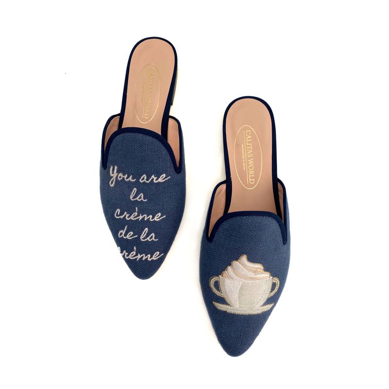 MULES LINO AZUL 8CO CT5, YOU ARE LA CRÉME DE LA CRÉME