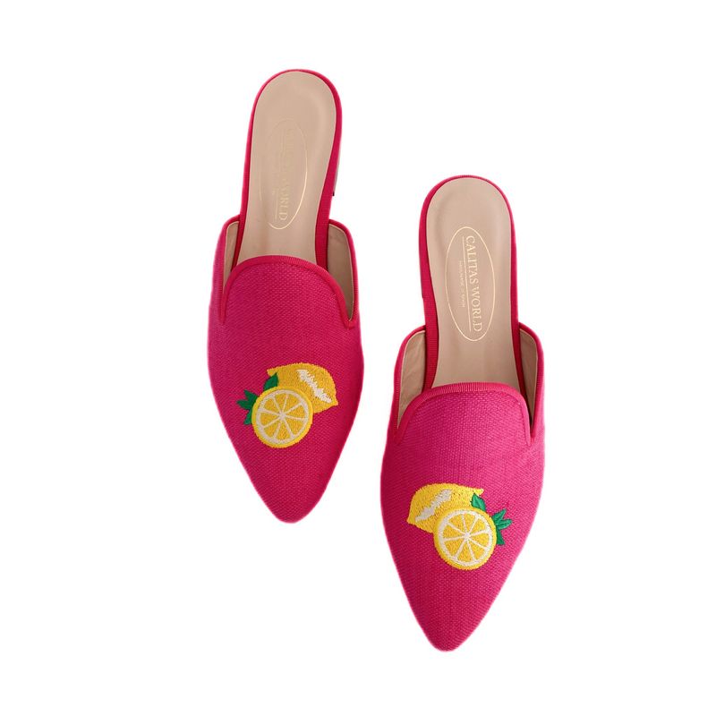 MULES LINEN FUCHSIA 11CO CO5, LEMON