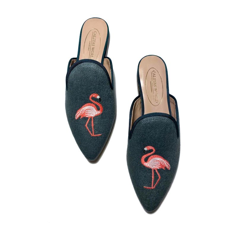 MULES LINO VERDE 13ACO, FLAMINGOS