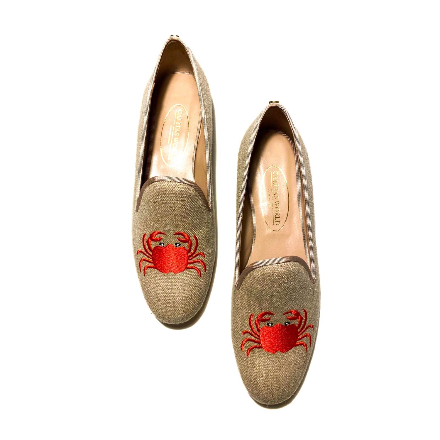 LOAFERS LINO NATURAL, CANGREJOS ROJOS