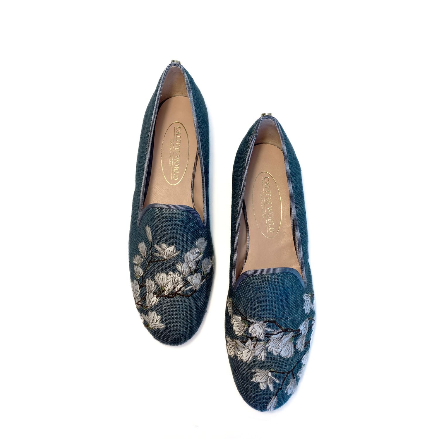 LOAFERS LINO AZUL 8 COTOLINO, WHITE BLOSSOM