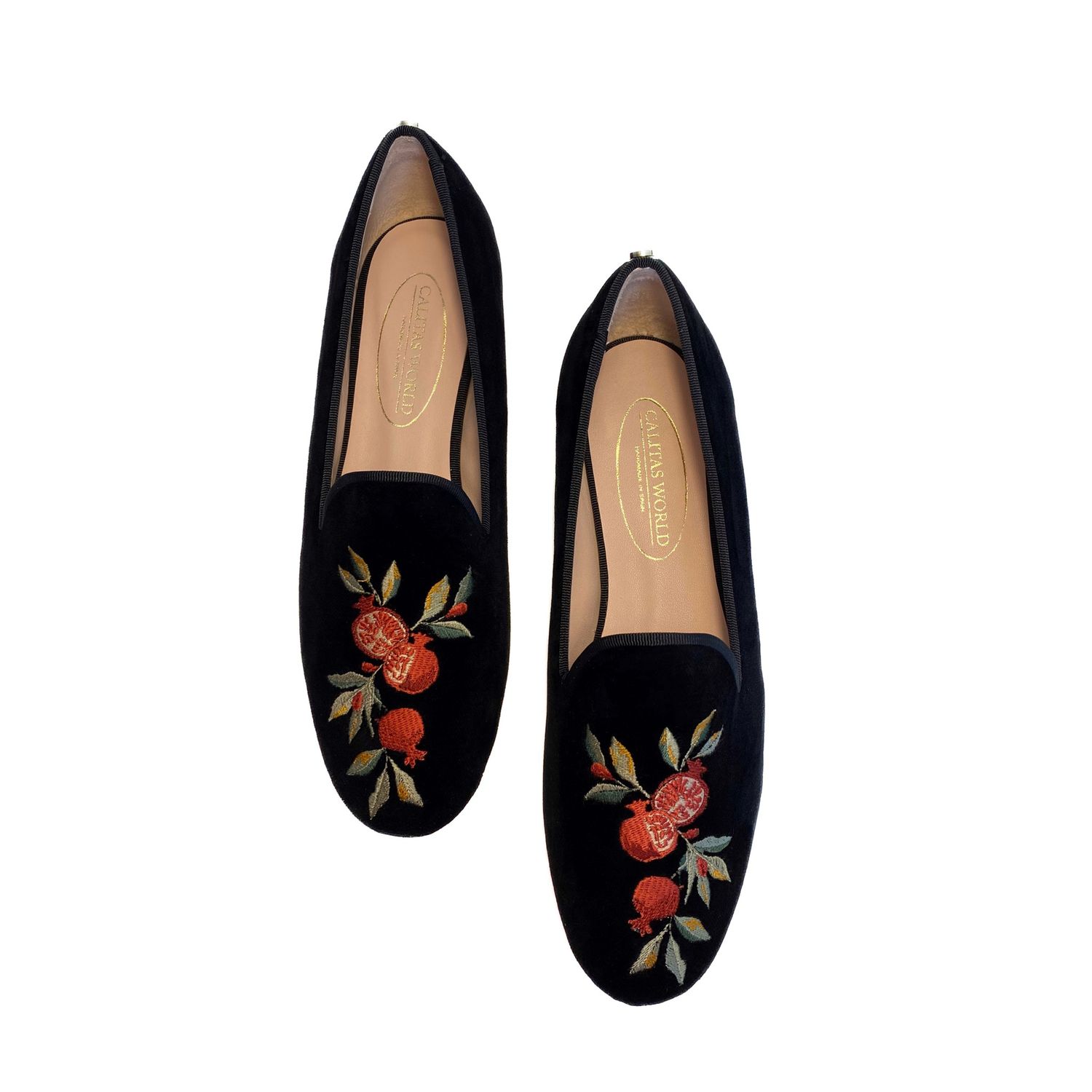 LOAFERS TERCIOPELO NEGRO, GRANADAS
