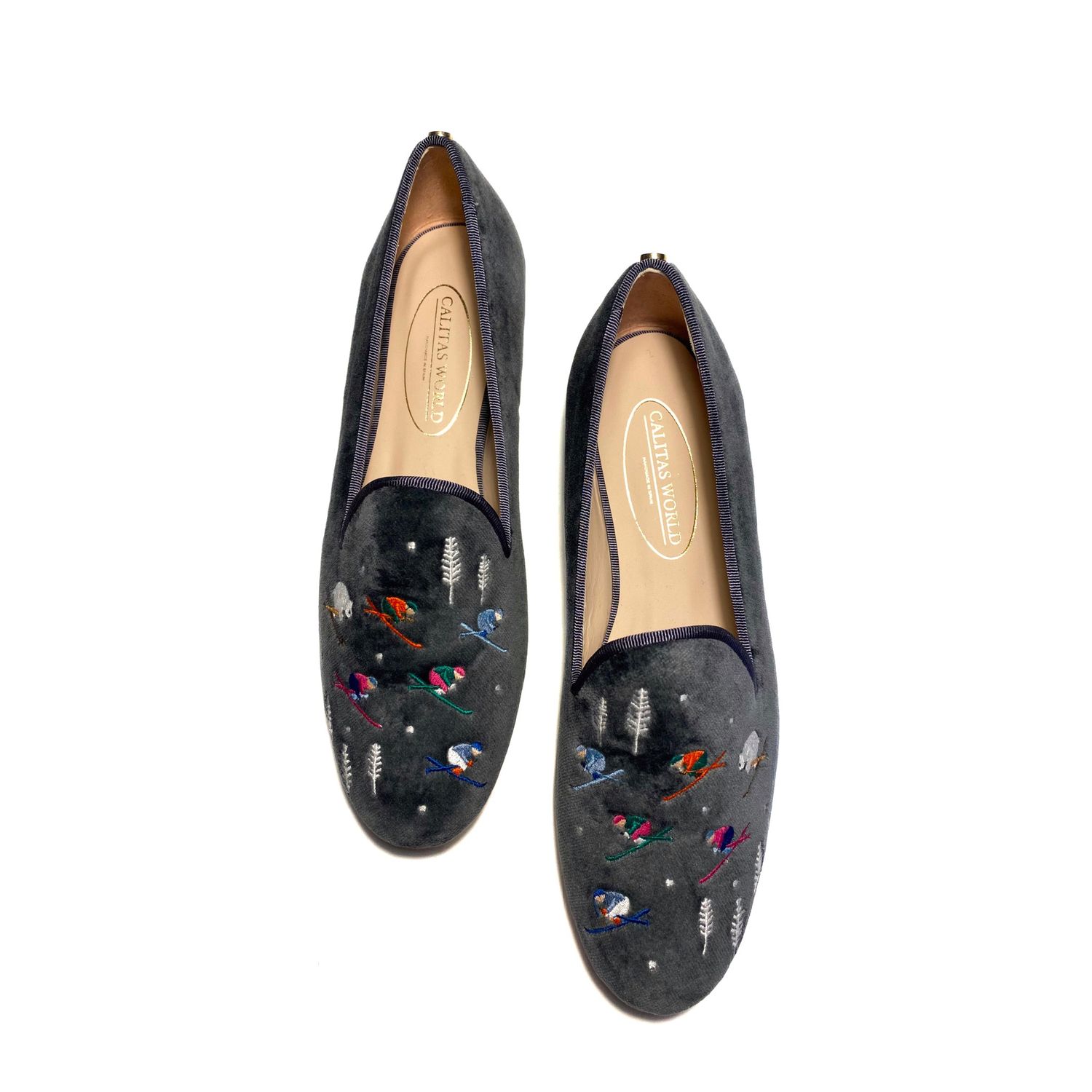 LOAFERS TERCIOPELO GRIS 8ACO, ESQUIADORES