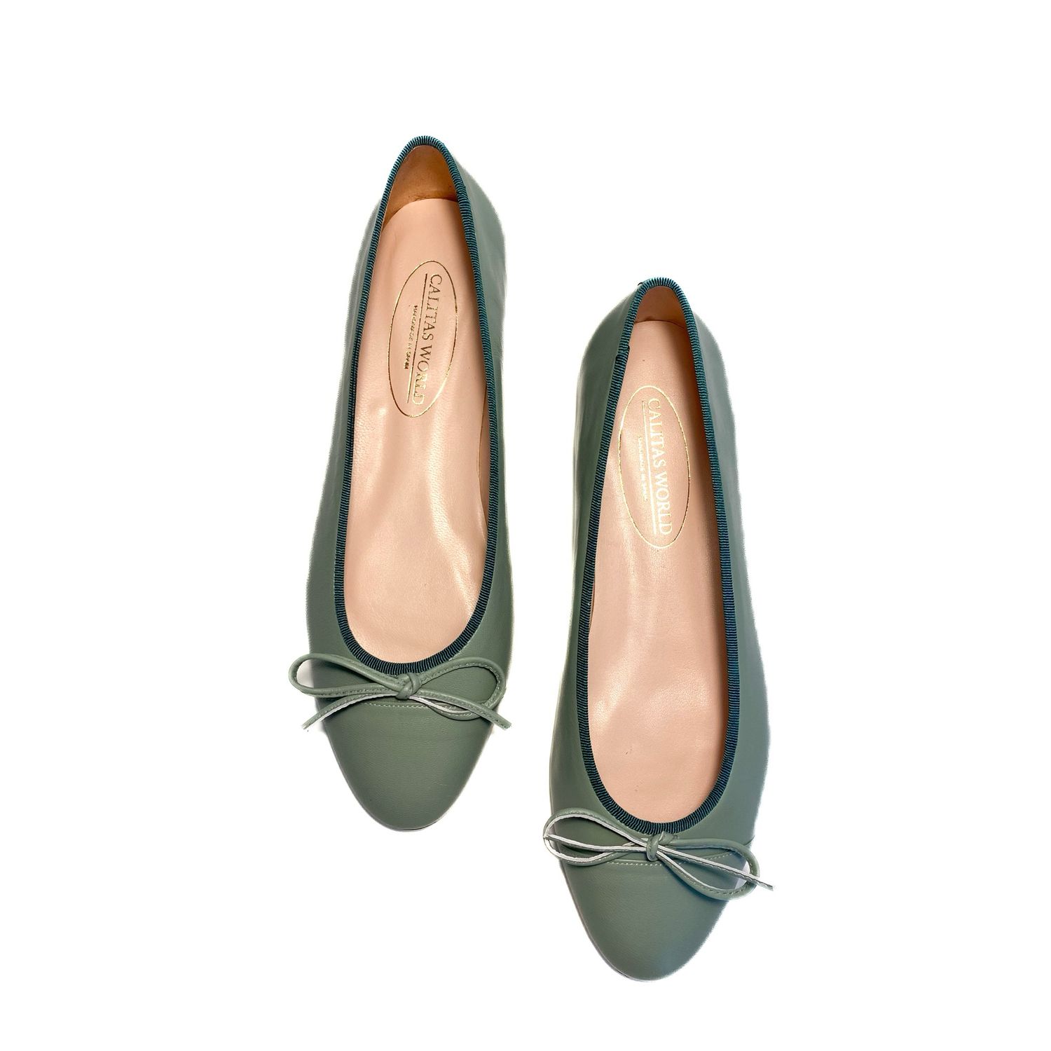 BALLERINAS FLATS,  PELLE  SALVIA 3846