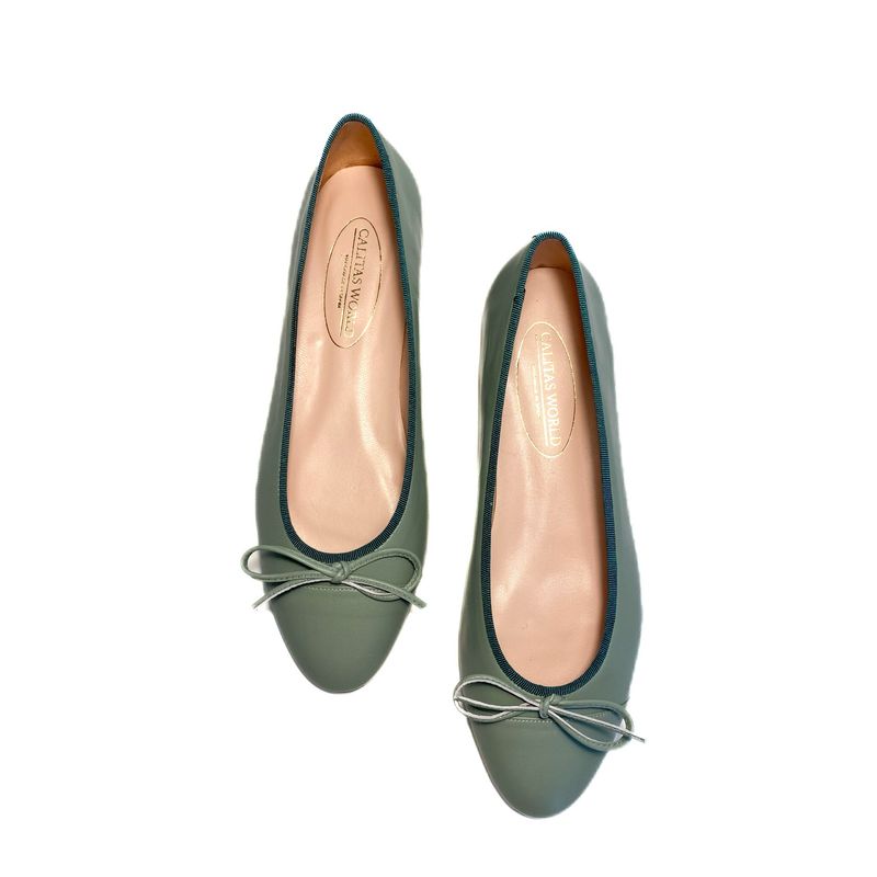 BALLERINAS FLATS,  PELLE  SALVIA 3846