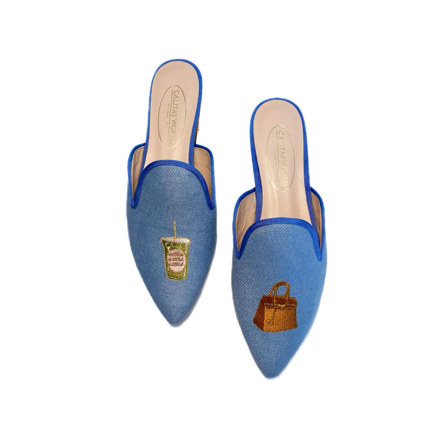 MULES LINO AZUL 22ACO, BIRKIM AND MATCHA