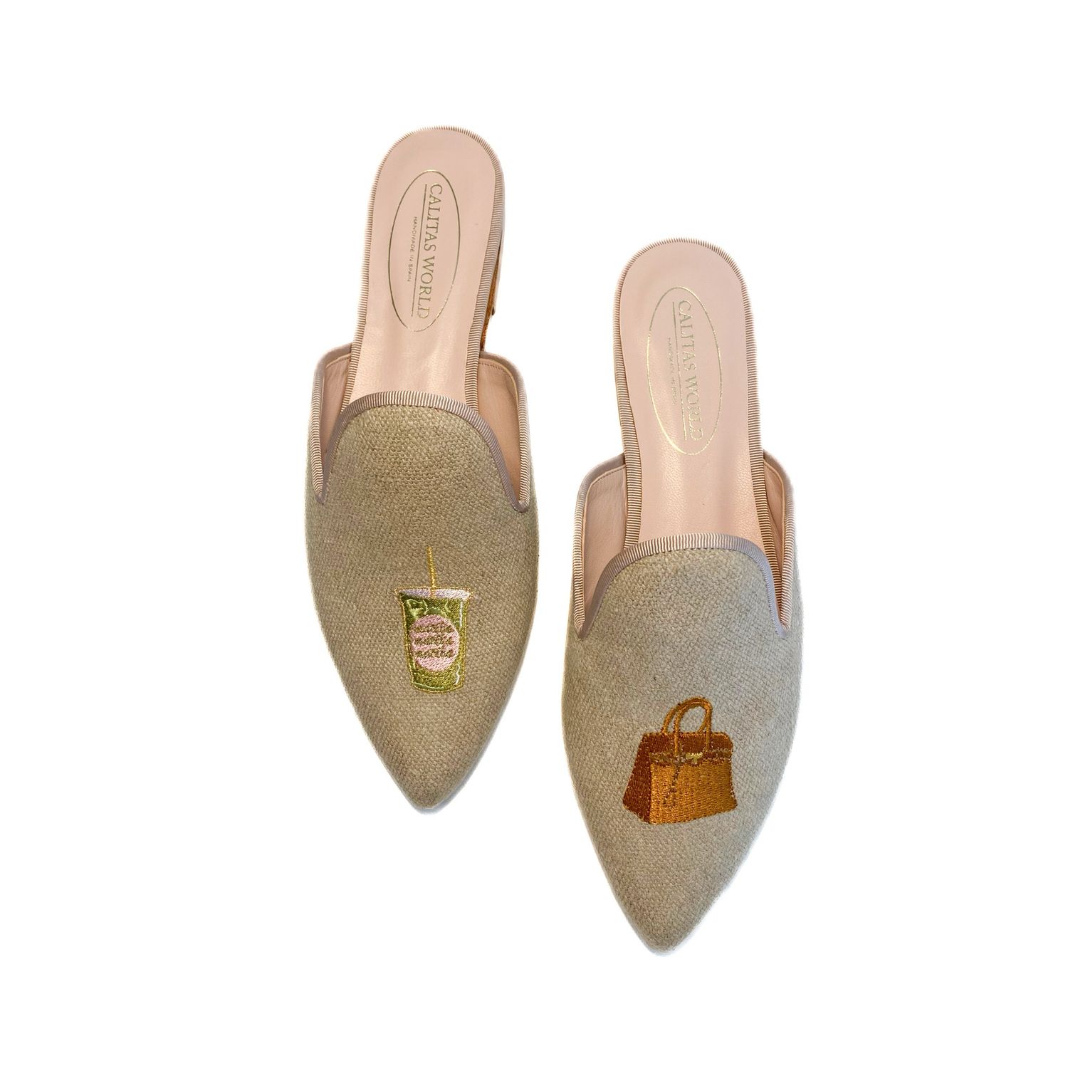 MULES LINO NATURAL, BIRKIM AND MATCHA