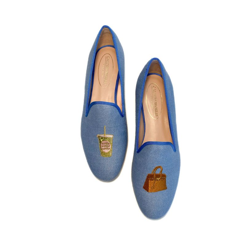 LOAFERS LINO AZUL CLARO 22CO, BIRKIN AND MATCHA