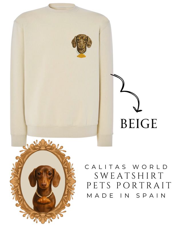 SUDADERA UNIXES PERSONALIZADO MAISON CALITAS PETS EDITION CON MASCOTA (SOLA UNA IMAGEN)