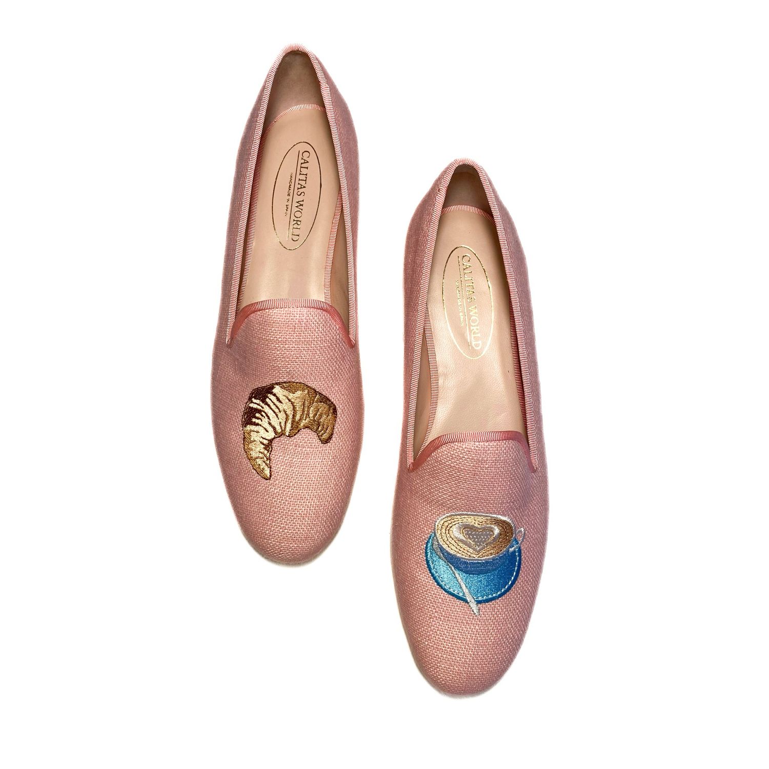 LOAFERS LINO ROSA CLARO, COFFEE AND CROISSANT
