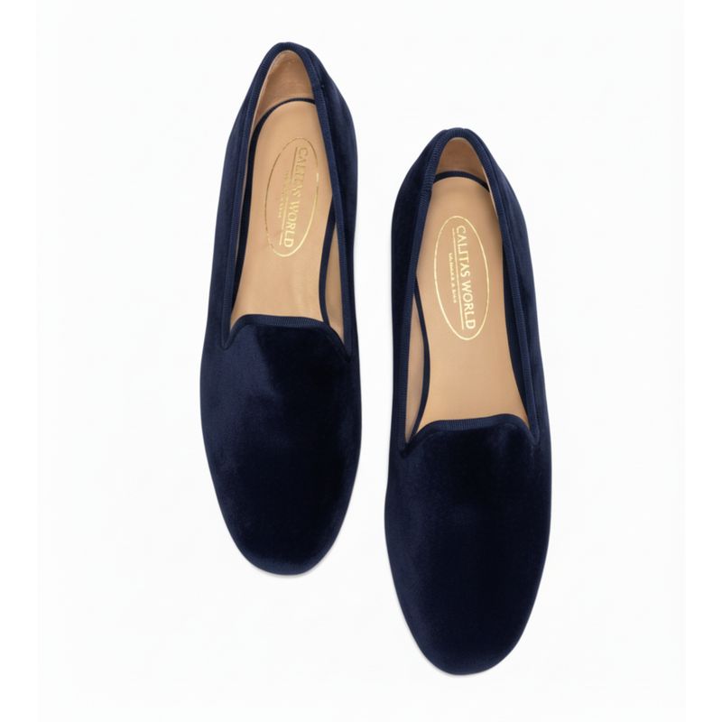 LOAFERS TERCIOPELO AZUL MARINO 9CO, CALITAS BACK TO CLASSIC