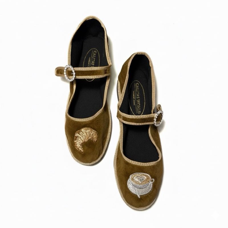 CALITAS FRIULITAS  MERCI, BEIGE VELVET, CAFÉ & CROISSANT JEWEL